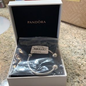 Pandora silver bangle